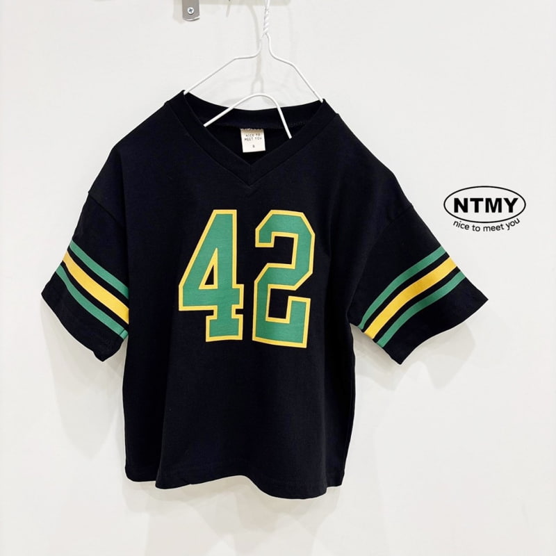 Nice To Meet You - Korean Children Fashion - #magicofchildhood - 42 V Neck Tee - 5