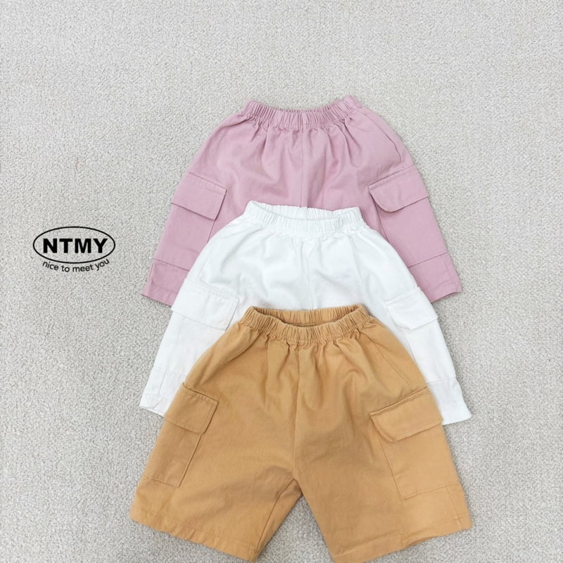 Nice To Meet You - Korean Children Fashion - #magicofchildhood - Twill Pocket Shorts - 4