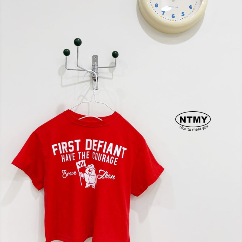 Nice To Meet You - Korean Children Fashion - #magicofchildhood - W Bear Tee - 4