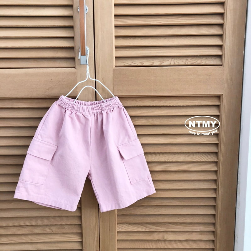 Nice To Meet You - Korean Children Fashion - #stylishchildhood - Twill Pocket Shorts - 8