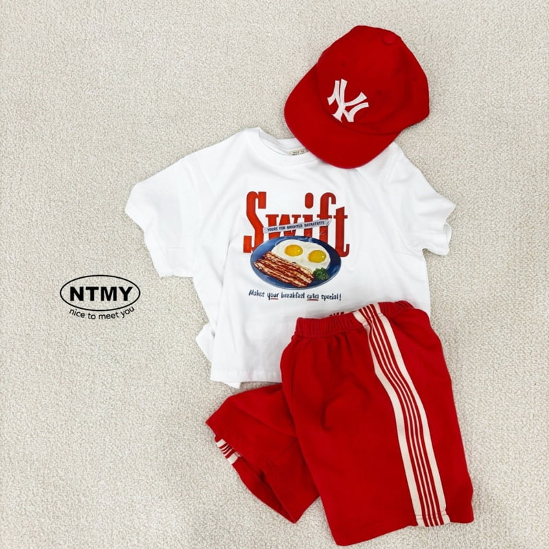 Nice To Meet You - Korean Children Fashion - #todddlerfashion - Track Shorts - 3