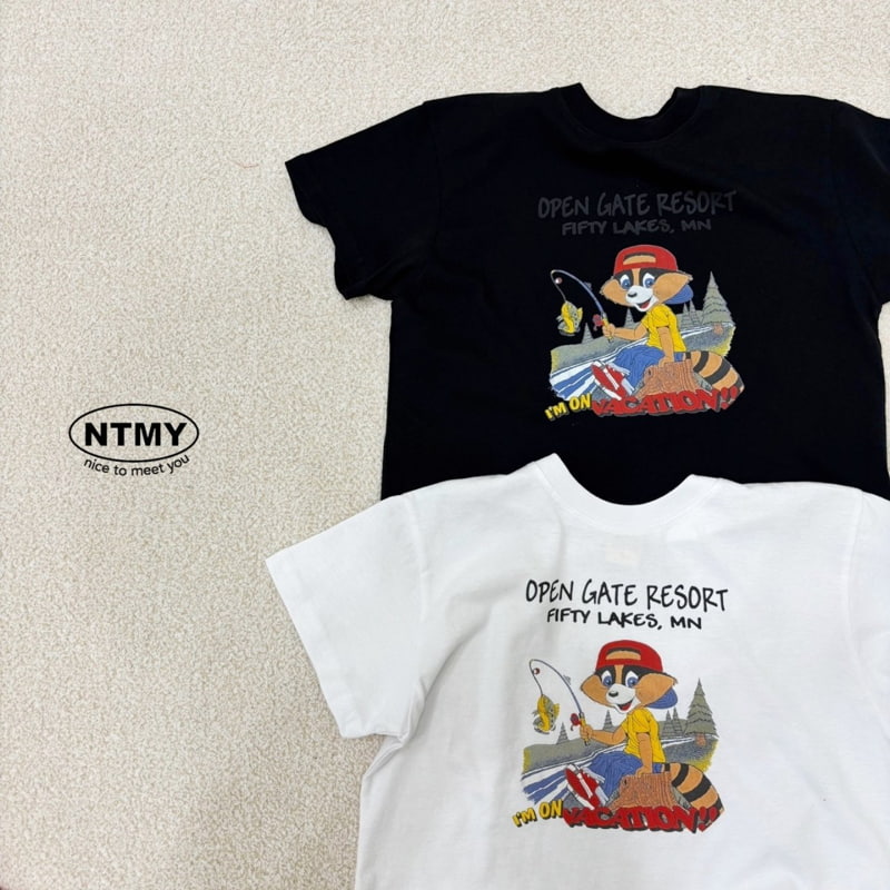 Nice To Meet You - Korean Children Fashion - #toddlerclothing - Raccoon Tee - 5