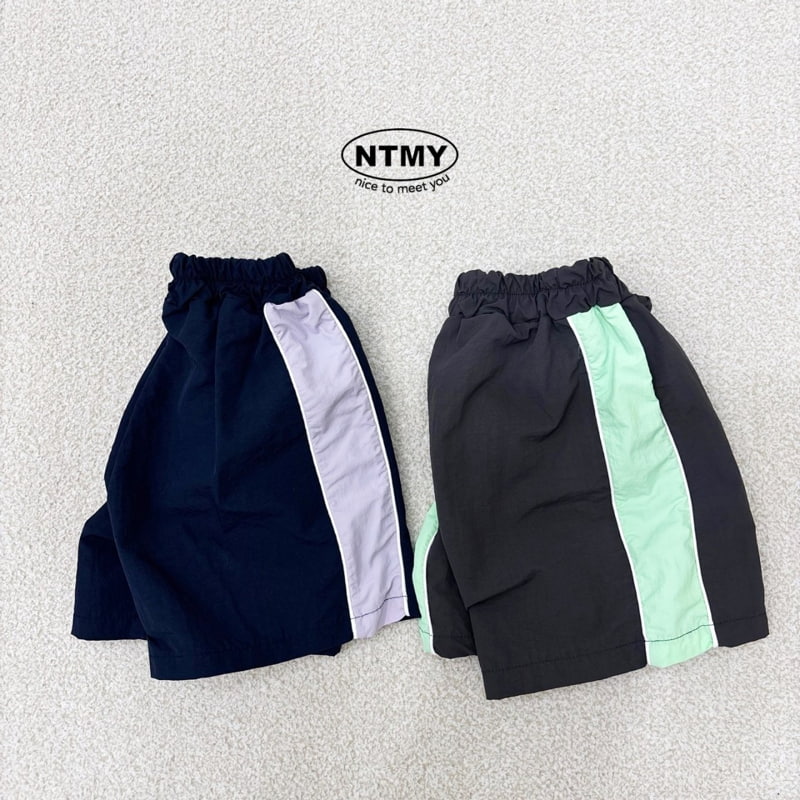 Nice To Meet You - Korean Children Fashion - #toddlerclothing - Line Shorts