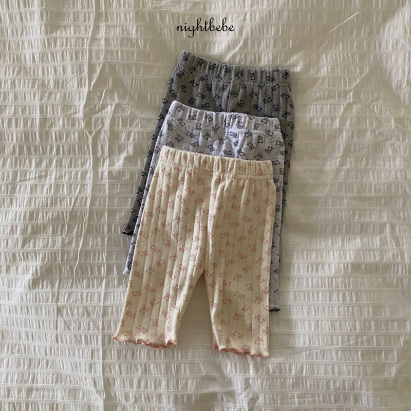 Night Bebe - Korean Baby Fashion - #babyboutique - Teddy Bear Leggings