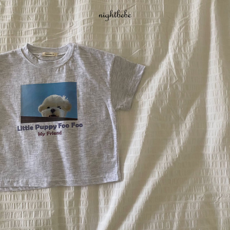 Night Bebe - Korean Baby Fashion - #babyboutique - Puppy Short Sleeve Tee - 5