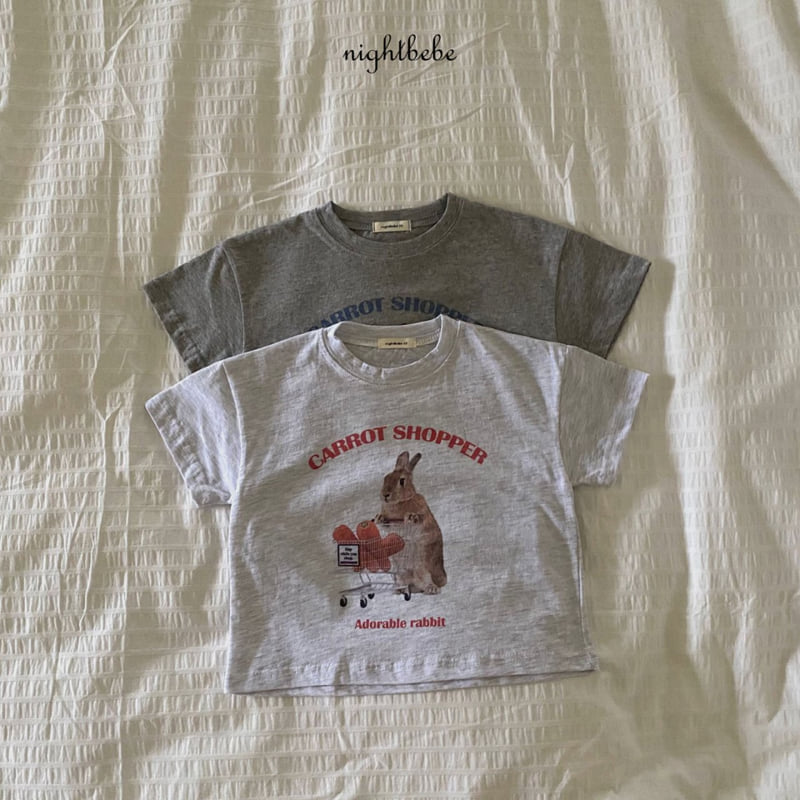 Night Bebe - Korean Baby Fashion - #babyboutique - Rabbit Short Sleeve Tee - 4