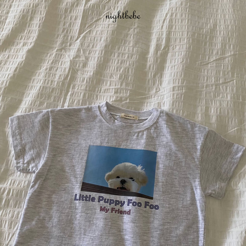 Night Bebe - Korean Baby Fashion - #babyboutiqueclothing - Puppy Short Sleeve Tee - 6