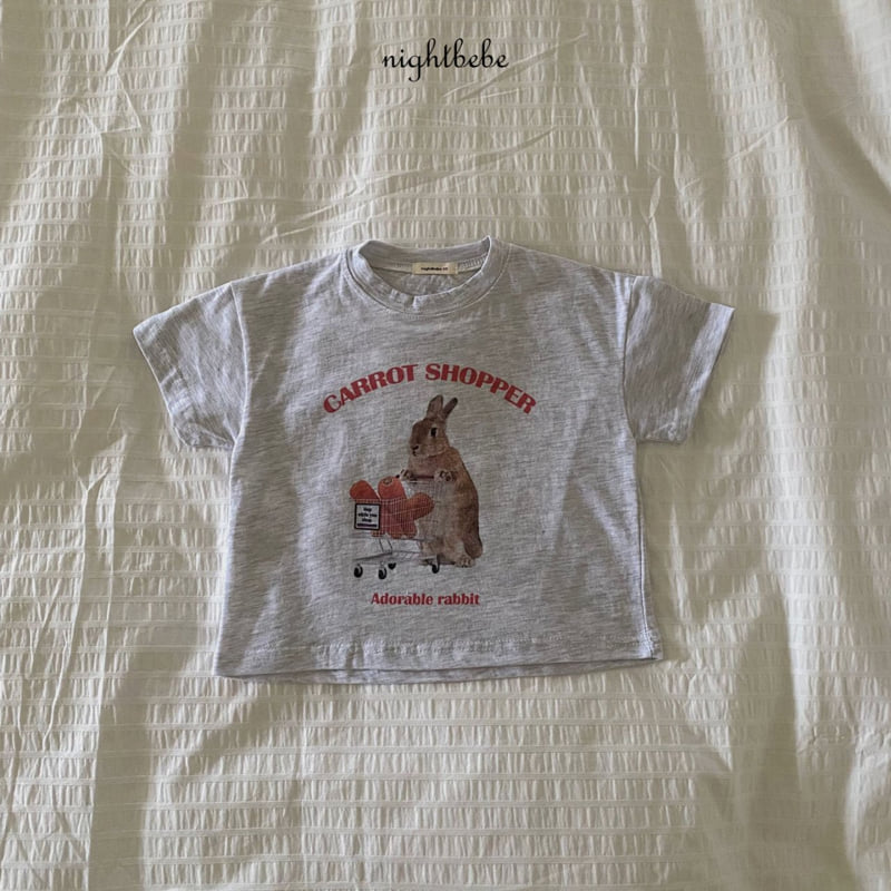 Night Bebe - Korean Baby Fashion - #babyclothing - Rabbit Short Sleeve Tee - 5