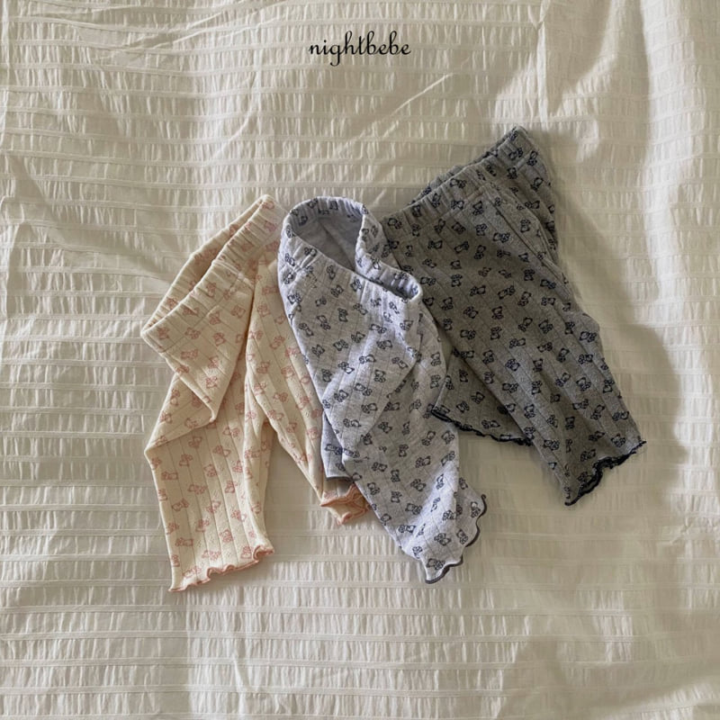 Night Bebe - Korean Baby Fashion - #babyclothing - Teddy Bear Leggings - 3