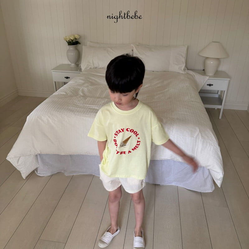 Night Bebe - Korean Baby Fashion - #babyclothing - Ice Cream Short Sleeve Tee - 12