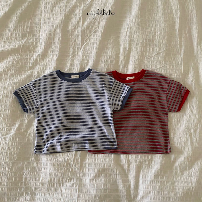 Night Bebe - Korean Baby Fashion - #babyfashion - Baseball Short Sleeve Tee - 3