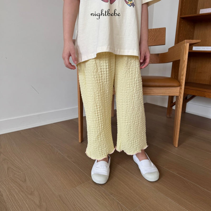 Night Bebe - Korean Baby Fashion - #babyfashion - Popcorn Wave Pants - 9