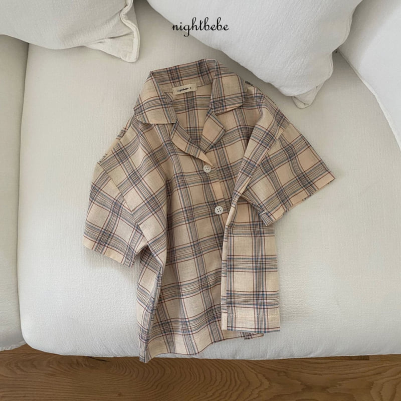 Night Bebe - Korean Baby Fashion - #babyfever - Summer Check Shirt - 2