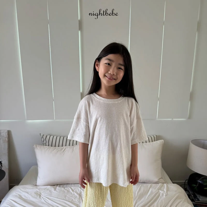 Night Bebe - Korean Baby Fashion - #babyfever - Cuckoo Linen Short Sleeve Tee - 11