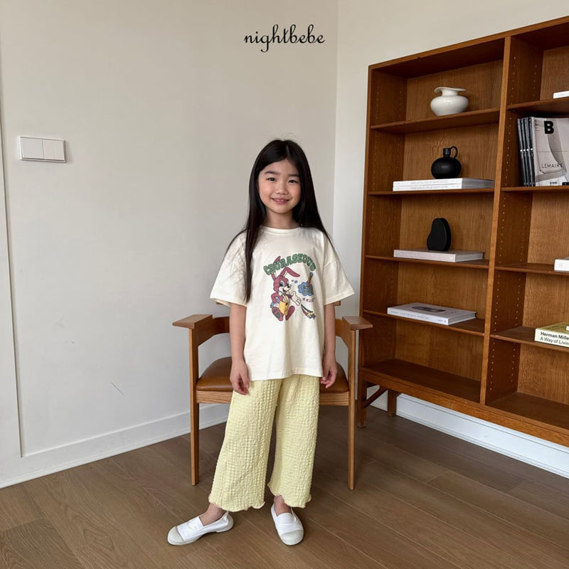 Night Bebe - Korean Baby Fashion - #babyfever - Popcorn Wave Pants - 10
