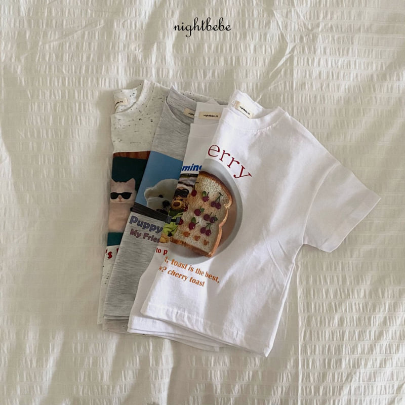 Night Bebe - Korean Baby Fashion - #babyfever - Surfing Bear Short Sleeve Tee - 7