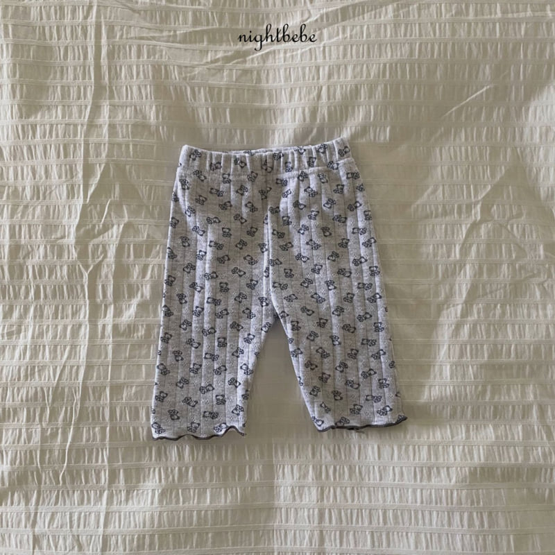 Night Bebe - Korean Baby Fashion - #babylifestyle - Teddy Bear Leggings - 7