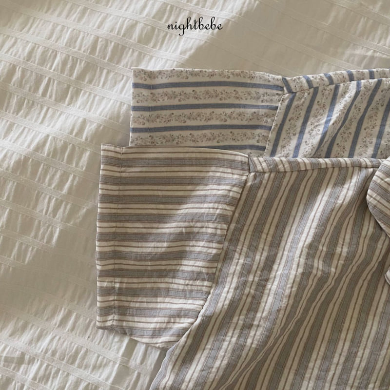 Night Bebe - Korean Baby Fashion - #babylifestyle - Striped Lua Shirt - 3