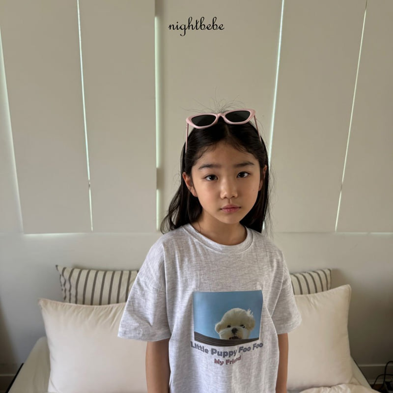 Night Bebe - Korean Baby Fashion - #babyoninstagram - Puppy Short Sleeve Tee - 12
