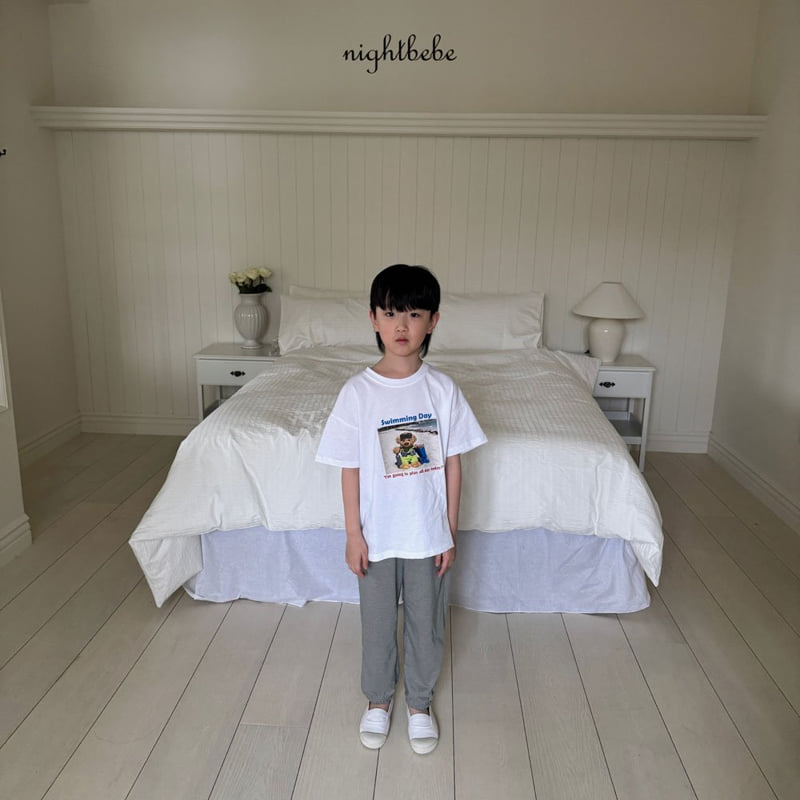 Night Bebe - Korean Baby Fashion - #babyoninstagram - Surfing Bear Short Sleeve Tee - 10