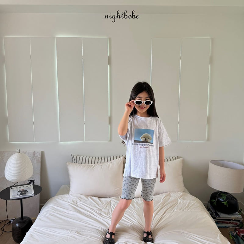 Night Bebe - Korean Baby Fashion - #babyootd - Teddy Bear Leggings - 9