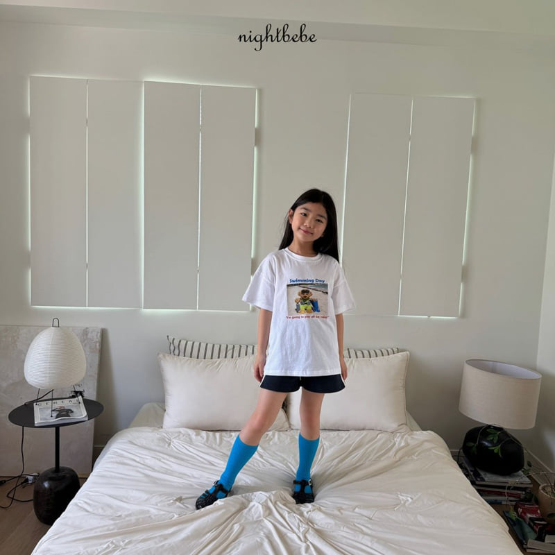 Night Bebe - Korean Baby Fashion - #babyootd - Surfing Bear Short Sleeve Tee - 11