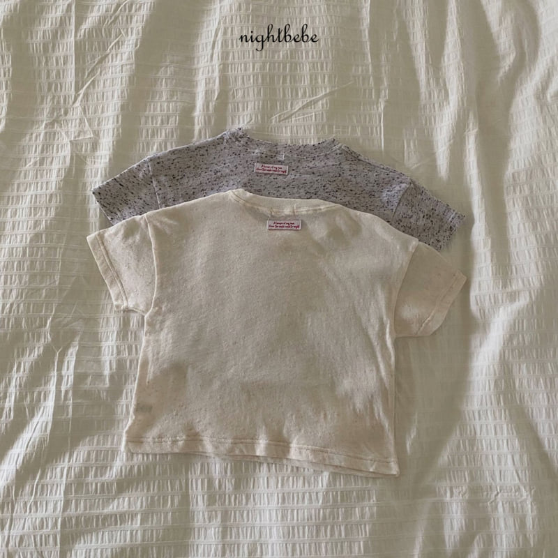 Night Bebe - Korean Baby Fashion - #babyoutfit - Cuckoo Linen Short Sleeve Tee