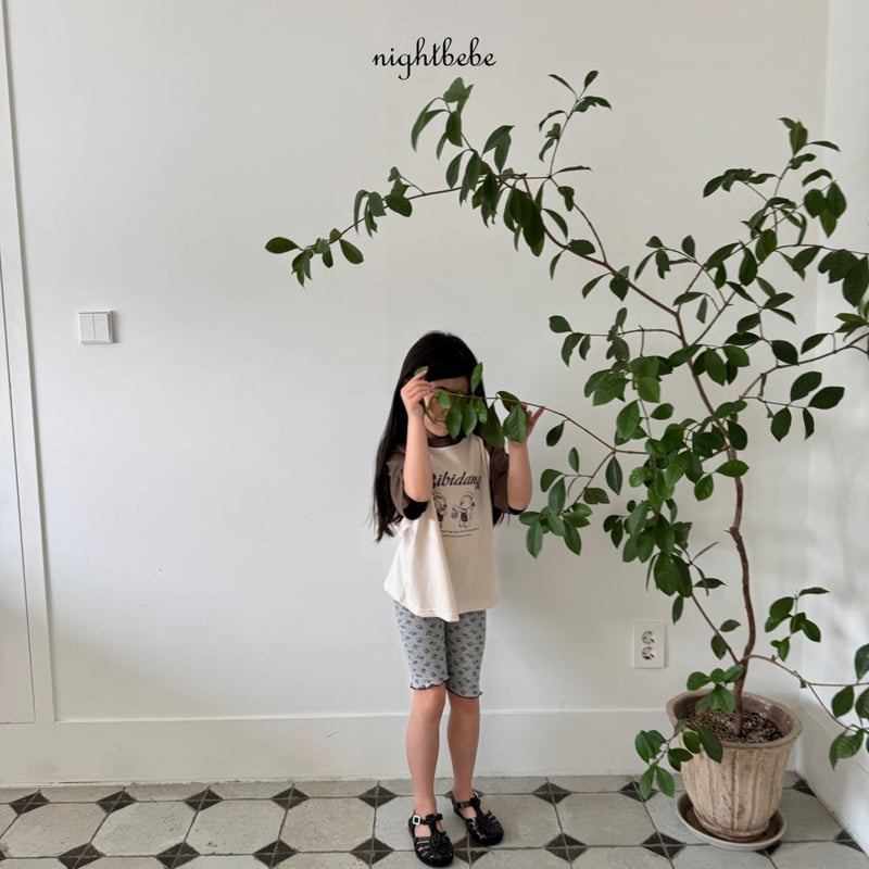 Night Bebe - Korean Baby Fashion - #babyoutfit - Bear Raglan Short Sleeve Tee - 12