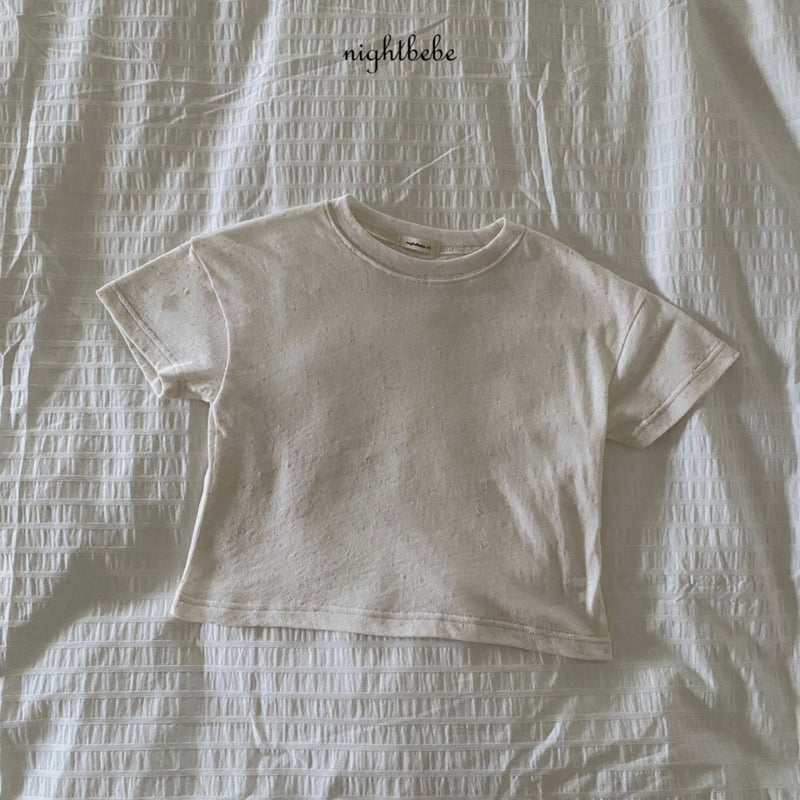 Night Bebe - Korean Baby Fashion - #babywear - Cuckoo Linen Short Sleeve Tee - 3