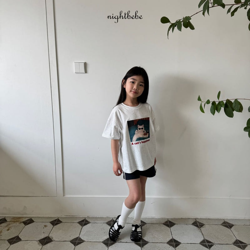 Night Bebe - Korean Baby Fashion - #onlinebabyboutique - Cat Short Sleeve Tee - 11