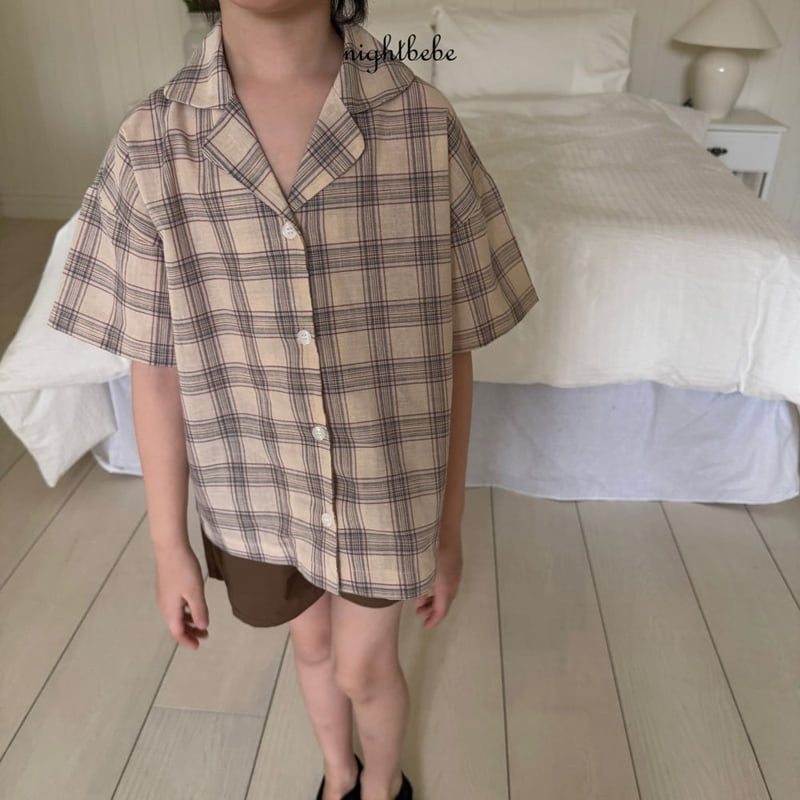 Night Bebe - Korean Baby Fashion - #onlinebabyboutique - Summer Check Shirt - 10