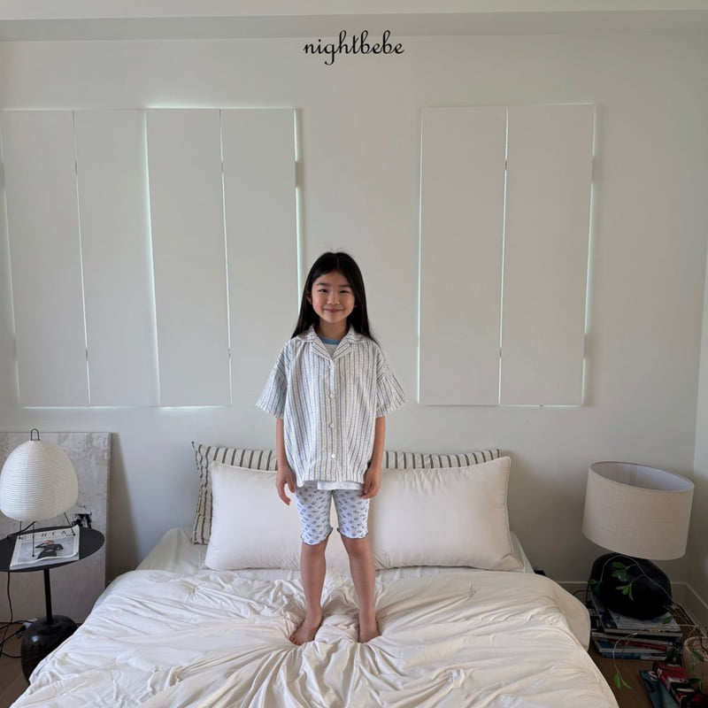 Night Bebe - Korean Baby Fashion - #onlinebabyboutique - Striped Lua Shirt - 9