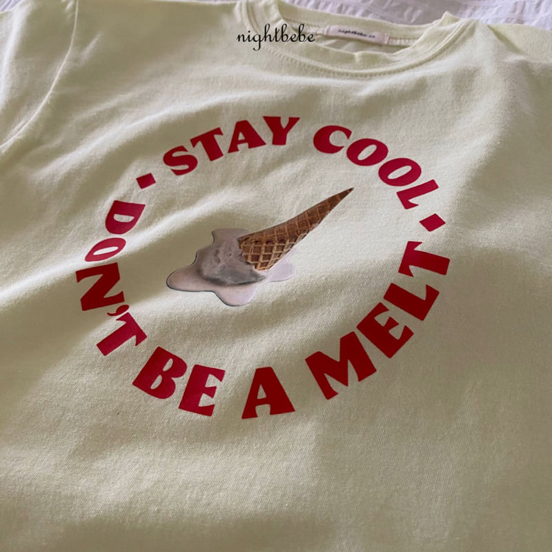 Night Bebe - Korean Baby Fashion - #onlinebabyboutique - Ice Cream Short Sleeve Tee - 7
