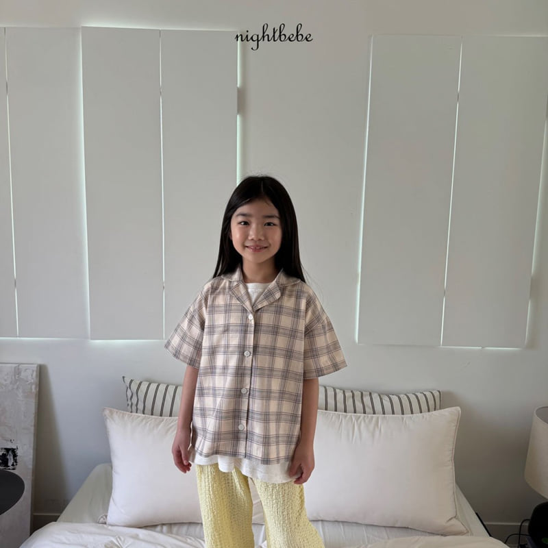 Night Bebe - Korean Baby Fashion - #onlinebabyshop - Summer Check Shirt - 11