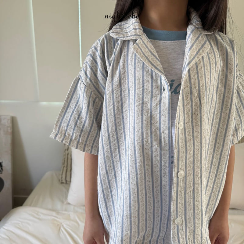 Night Bebe - Korean Baby Fashion - #onlinebabyshop - Striped Lua Shirt - 10