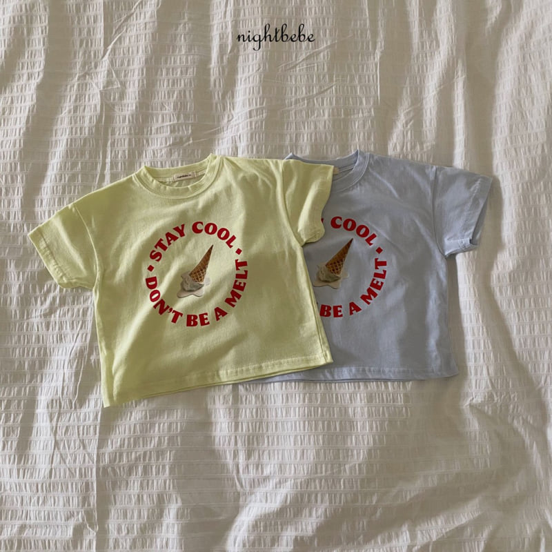 Night Bebe - Korean Baby Fashion - #onlinebabyshop - Ice Cream Short Sleeve Tee - 8