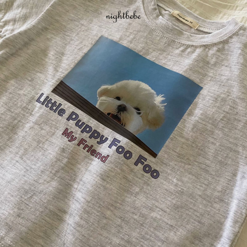 Night Bebe - Korean Baby Fashion - #onlinebabyshop - Puppy Short Sleeve Tee - 3