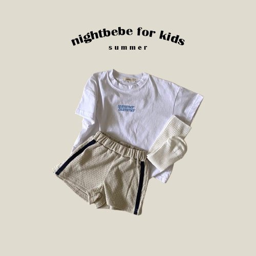 Night Bebe - Korean Baby Fashion - #smilingbaby - Summer Short Sleeve Tee - 8