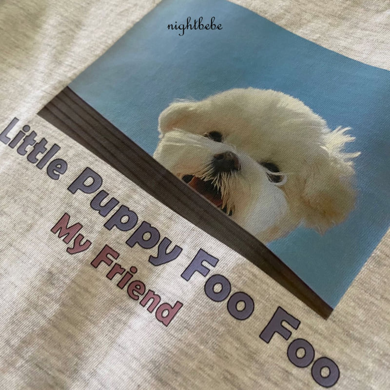 Night Bebe - Korean Baby Fashion - #onlinebabyshop - Puppy Short Sleeve Tee - 4