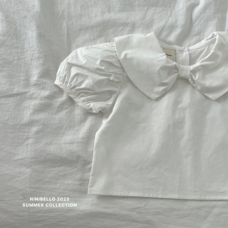 Ninibello - Korean Children Fashion - #kidzfashiontrend - Ribbon Collar Blouse - 4