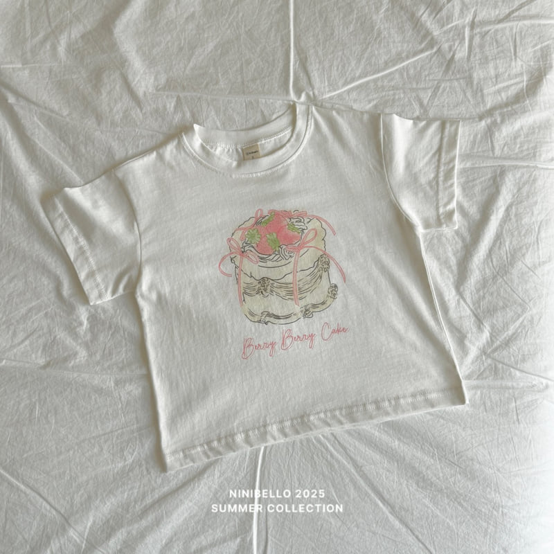 Ninibello - Korean Children Fashion - #Kfashion4kids - Strawberry Cake Tee - 3