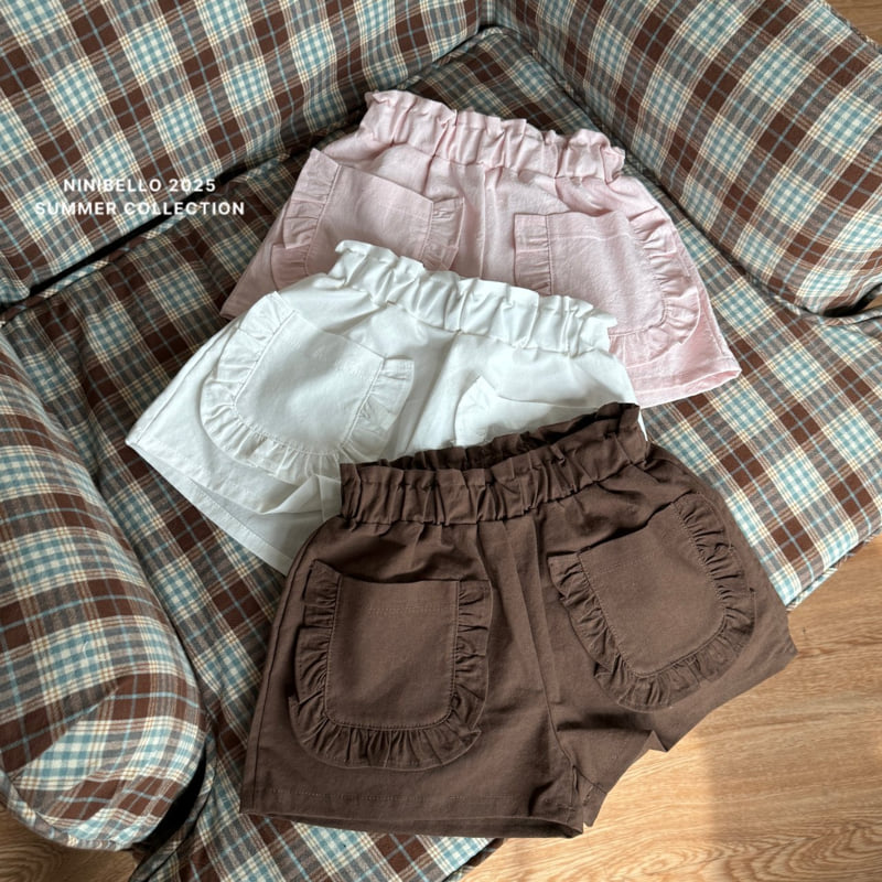 Ninibello - Korean Children Fashion - #Kfashion4kids - Frill Pocket Pants