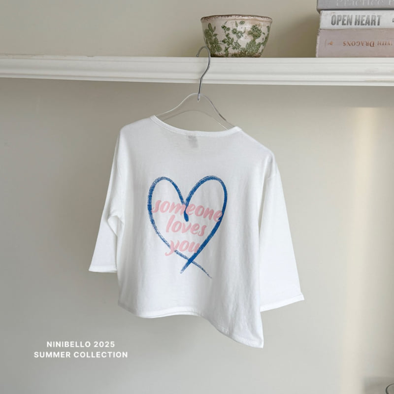 Ninibello - Korean Children Fashion - #Kfashion4kids - Some One Heart Loose Tee - 8