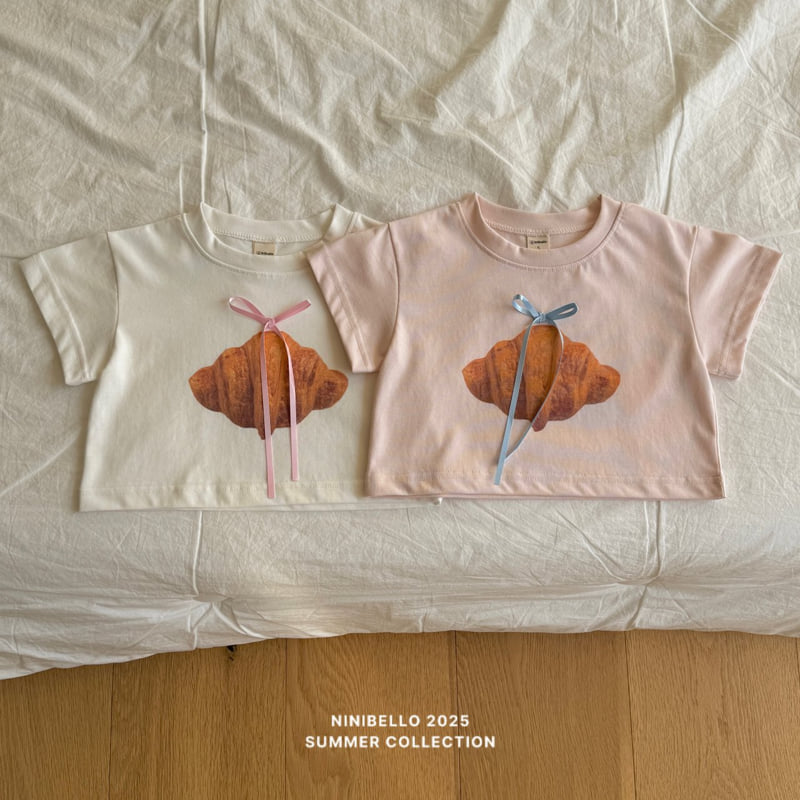 Ninibello - Korean Children Fashion - #Kfashion4kids - Croissant Crop Tee - 6