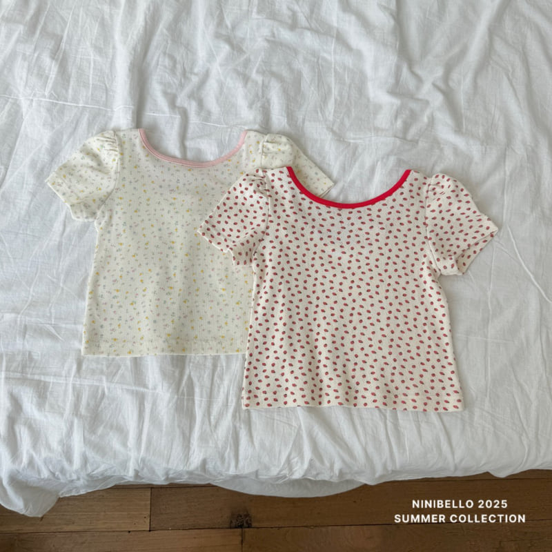 Ninibello - Korean Children Fashion - #childofig - Berry Bloom Tee - 3