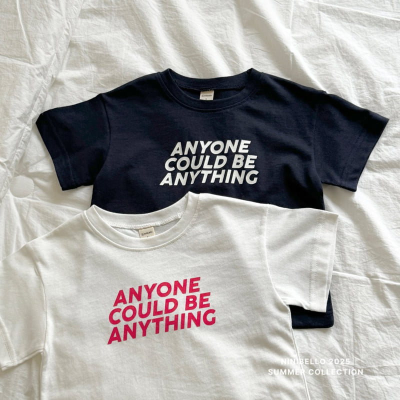 Ninibello - Korean Children Fashion - #childofig - Any One Lettering Tee