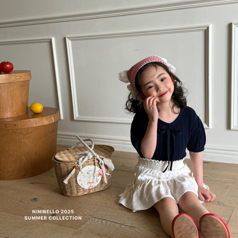 Ninibello - Korean Children Fashion - #childofig - Claire Ribbon Short Sleeve Knit - 11