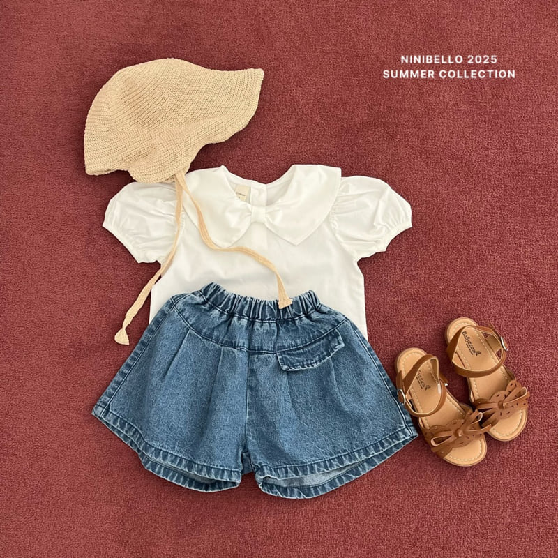 Ninibello - Korean Children Fashion - #childofig - Ribbon Collar Blouse - 10