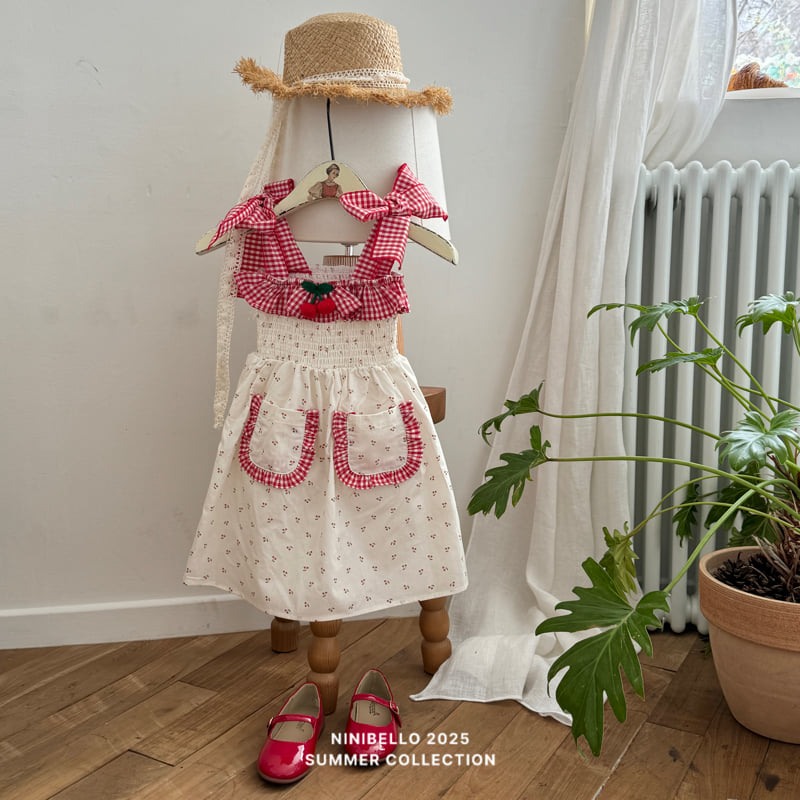 Ninibello - Korean Children Fashion - #childofig - Cherry Shirred One-piece