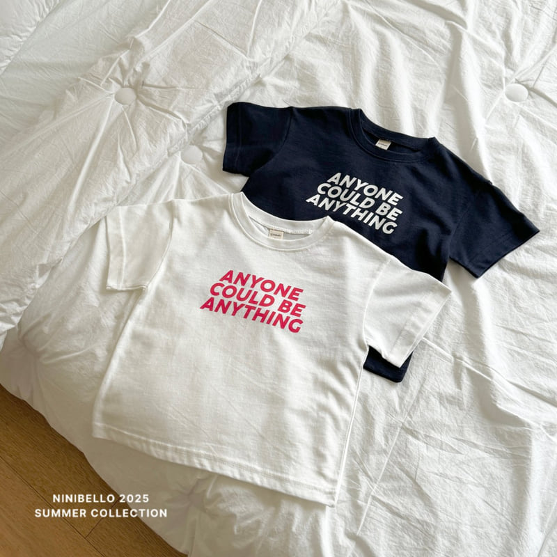 Ninibello - Korean Children Fashion - #childrensboutique - Any One Lettering Tee - 3